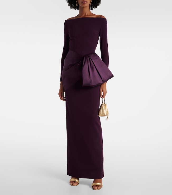 Solace London Kori off-shoulder gown