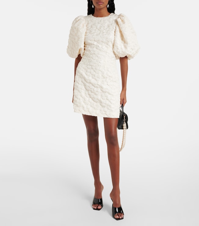 Rotate Bridal jacquard minidress