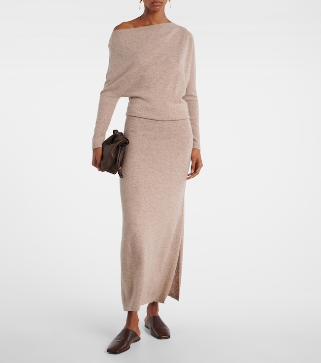 Altuzarra Kasos draped cashmere maxi dress
