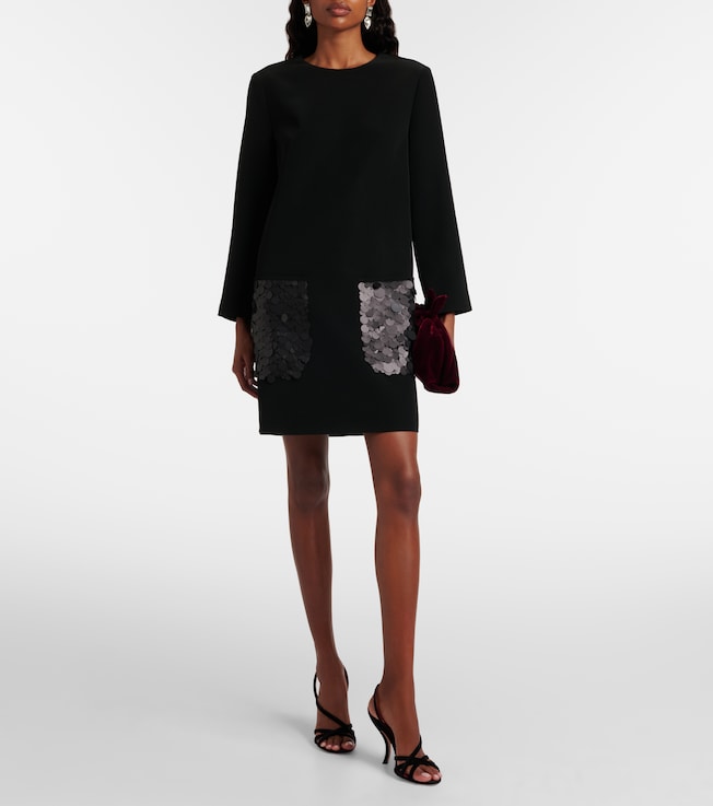 JOSEPH Bixio sequined satin twill minidress