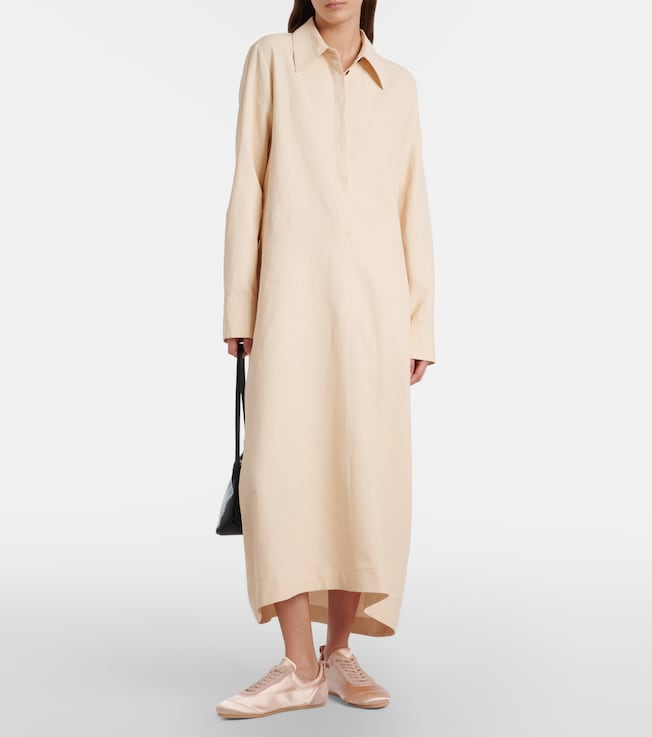  Oversized linen shirt dress