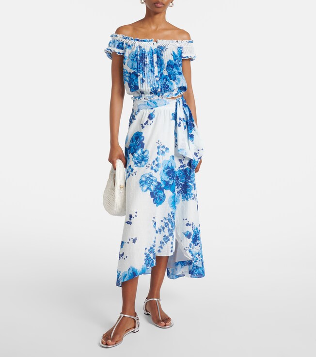 Poupette St Barth Bilitis floral maxi skirt