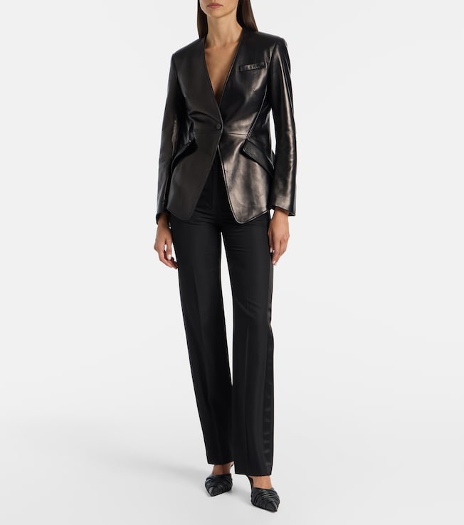 McQueen Leather blazer