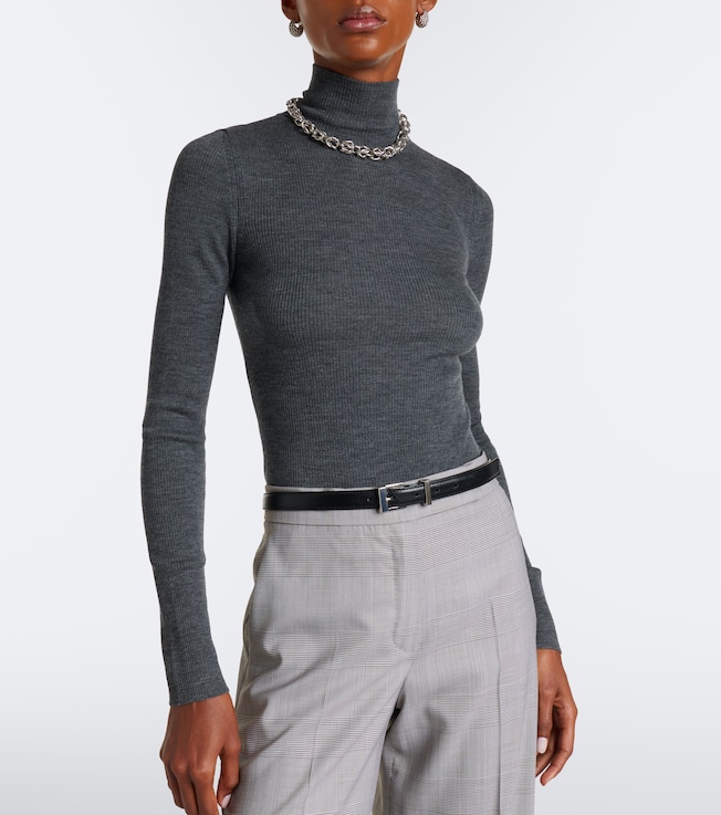 Max Mara Ribbed-knit virgin wool sweater