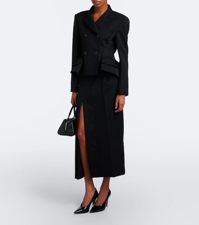 Givenchy Givenchy Pleated wool midi skirt