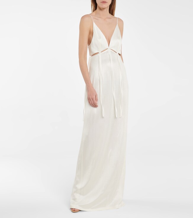 Galvan Bridal Ellipse stretch-jersey gown