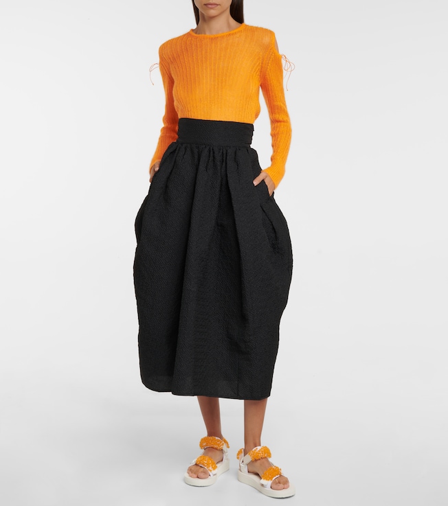 Cecilie Bahnsen Greta mohair-blend top