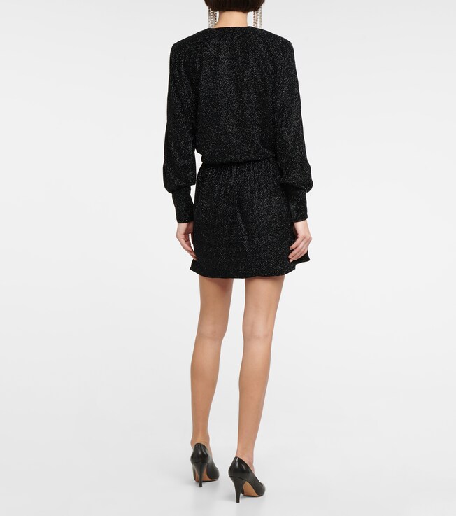 Marant Étoile Marant Etoile Alexane glitter velvet minidress