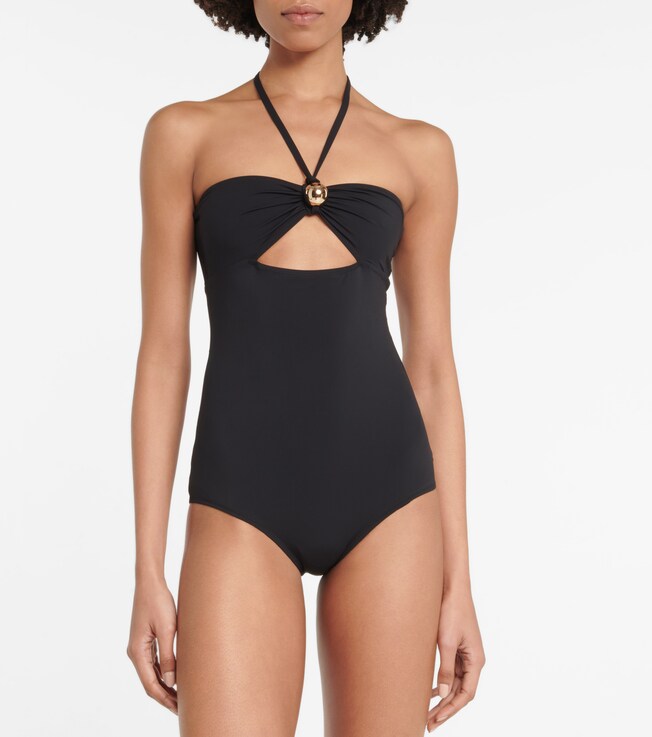 Dodo Bar Or Ariana halterneck cutout swimsuit