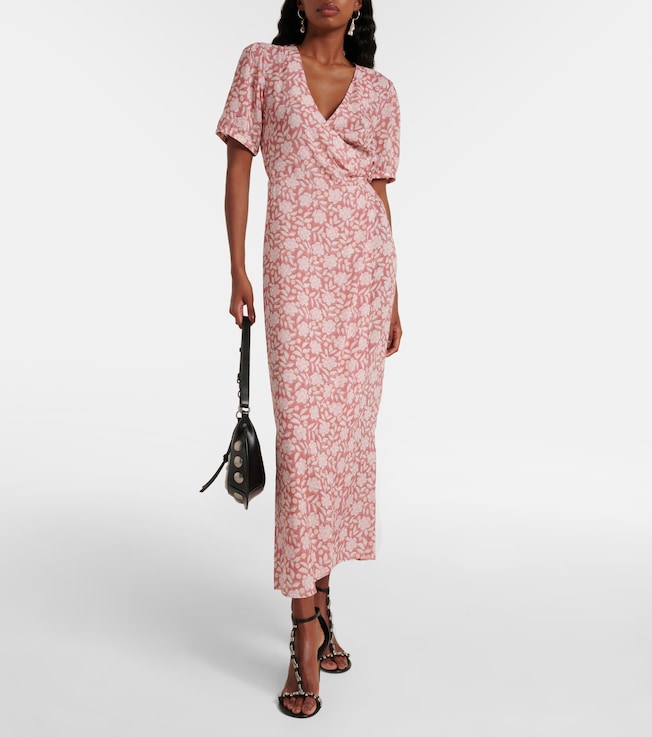 RIXO Katrina floral midi dress