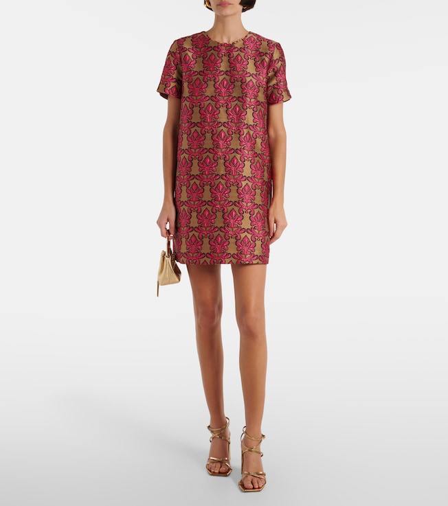 La DoubleJ Mini Swing jacquard minidress