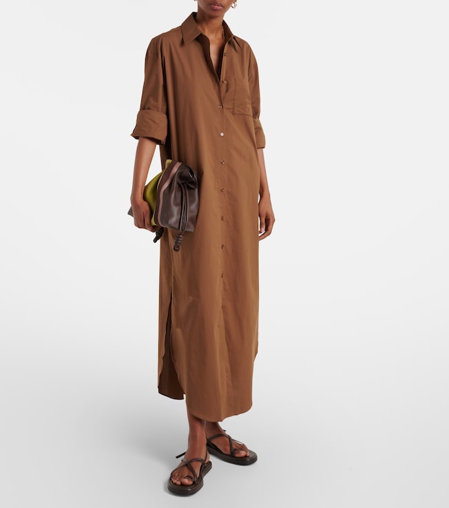 The Frankie Shop Helena cotton shirt dress