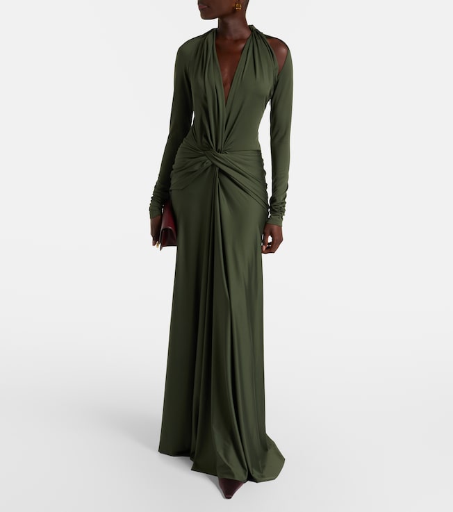 Victoria Beckham Gathered jersey gown
