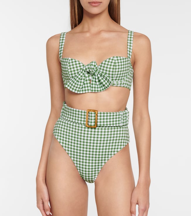 Alexandra Miro Ursula gingham bikini bottoms