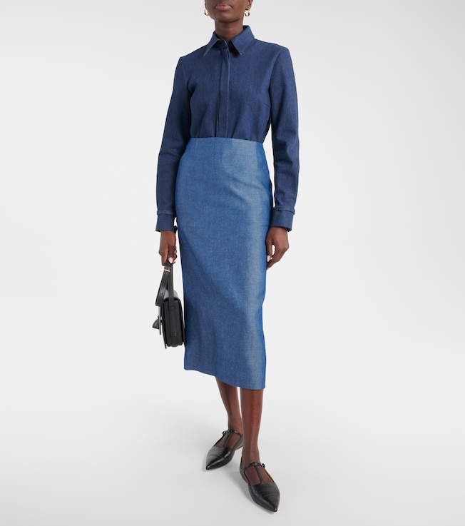 Gabriela Hearst Manuela wool and linen maxi skirt