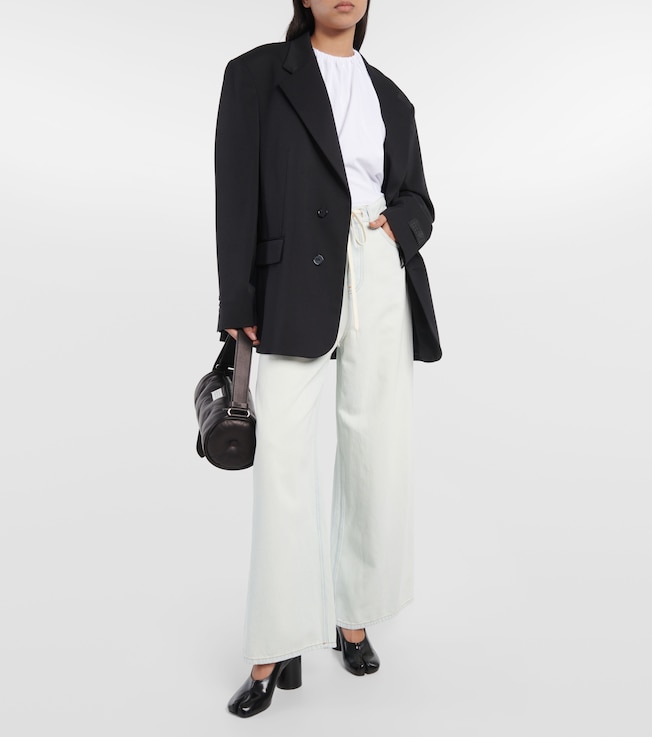 MM6 Maison Margiela Ruffled cotton jersey top
