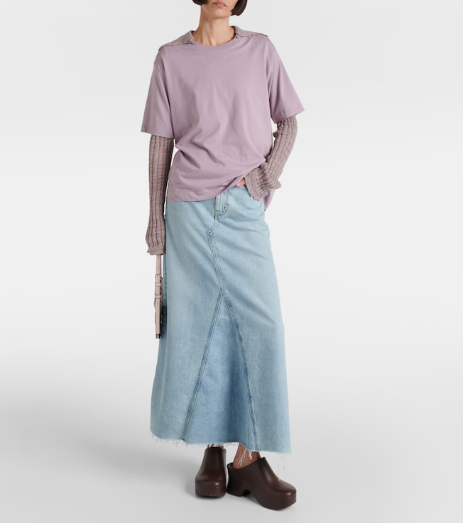 FRAME Dorothy denim maxi skirt
