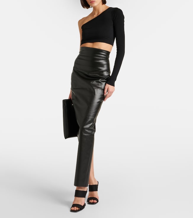 Rick Owens One-shoulder cotton crop top