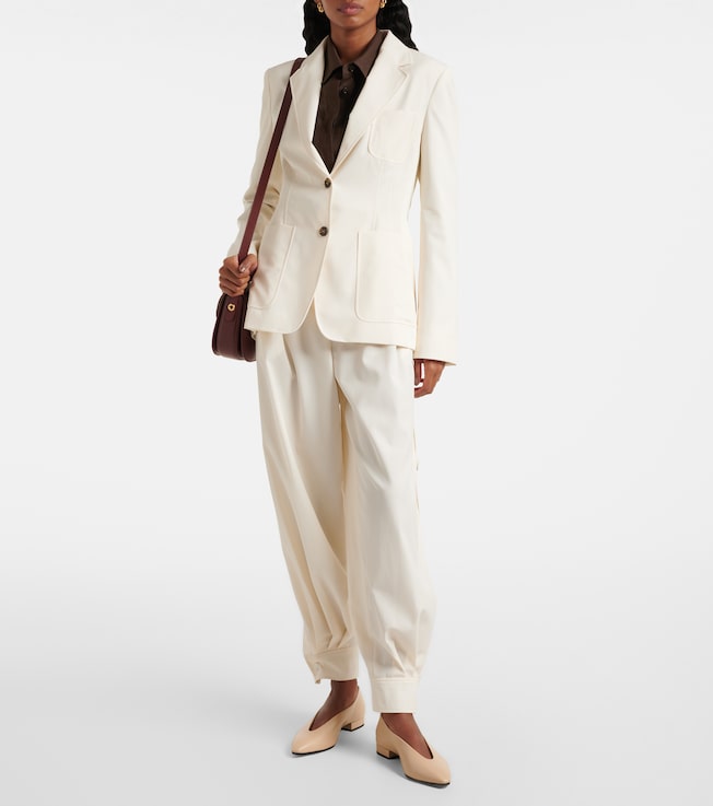 Max Mara Single-breasted cotton blazer