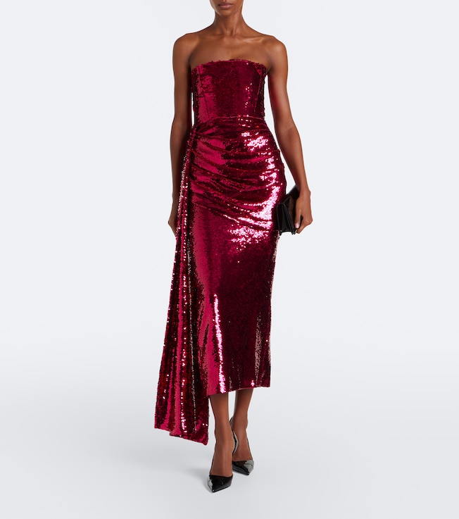 Alex Perry Sequined bustier dress