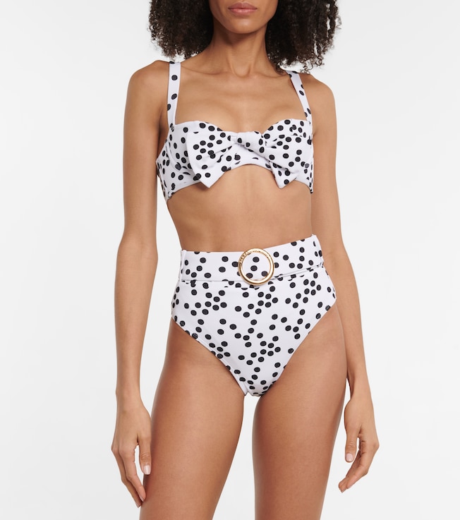 Alexandra Miro Clara polka-dot bikini top