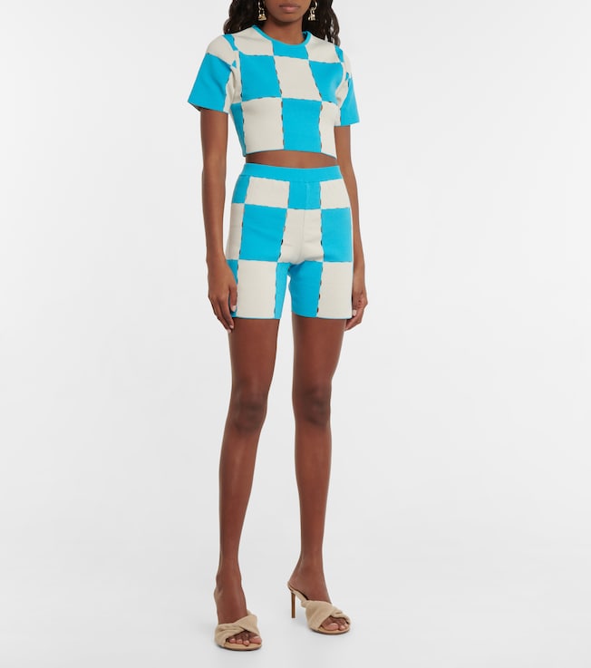 Jacquemus Le Short Gelato checked shorts