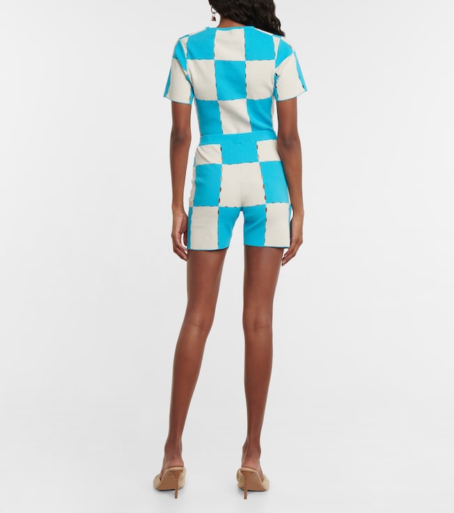 Jacquemus Jacquemus Le Short Gelato checked shorts