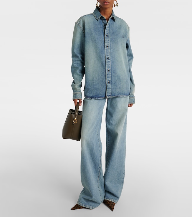 Saint Laurent Cassandre denim shirt