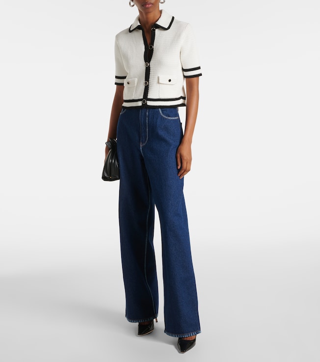 Nina Ricci High-rise wide-leg jeans