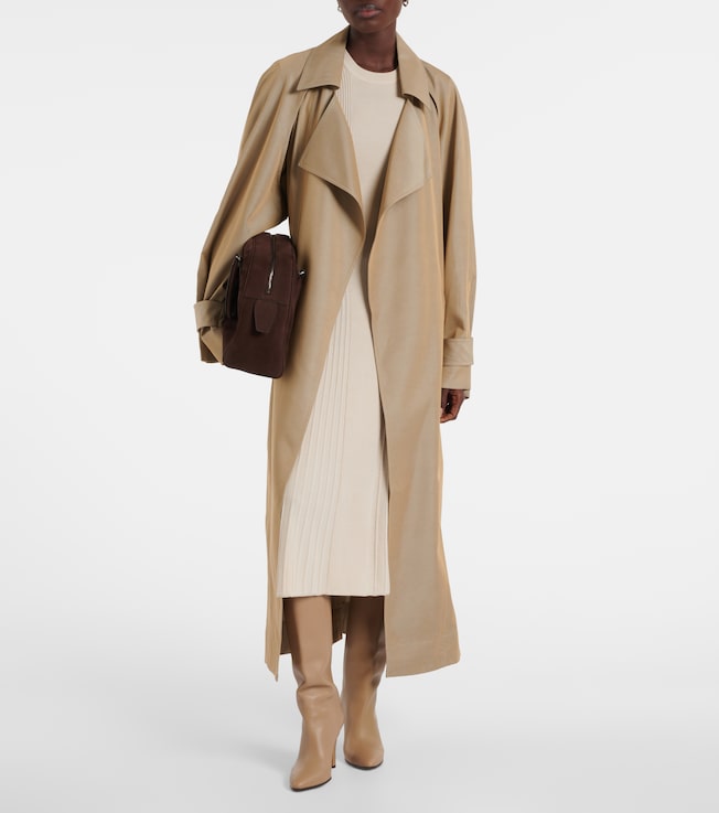 JOSEPH Ribbed-knit wool midi dress