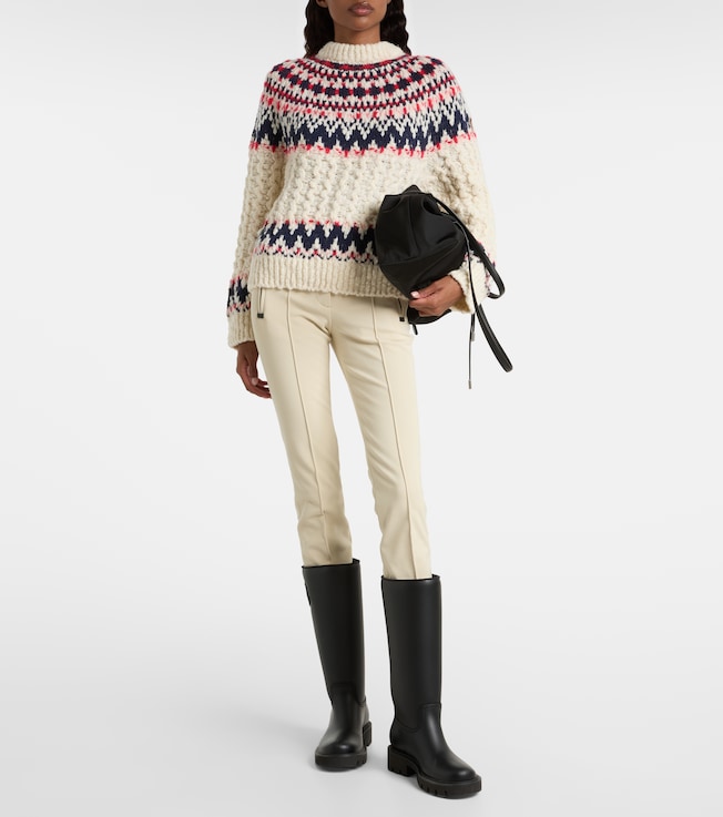 MONCLER GRENOBLE Jacquard wool-blend sweater