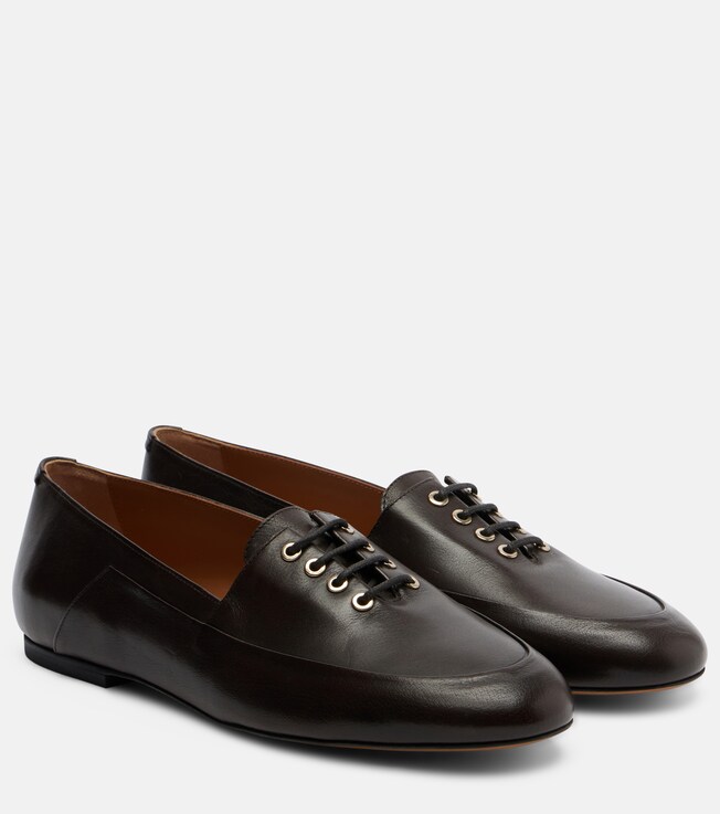 The Row - Awar Lace Up leather Oxford shoes | Plush
