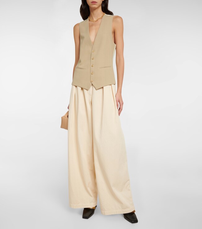 Petar Petrov Wera wool and gabardine vest