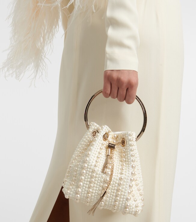 Cabas Small en satin à ornements | Jimmy Choo