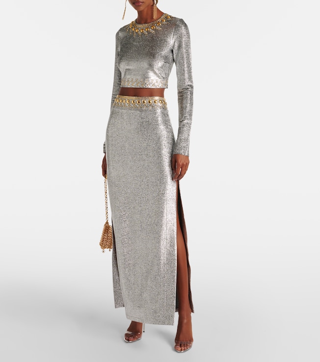 Rabanne Embellished maxi skirt