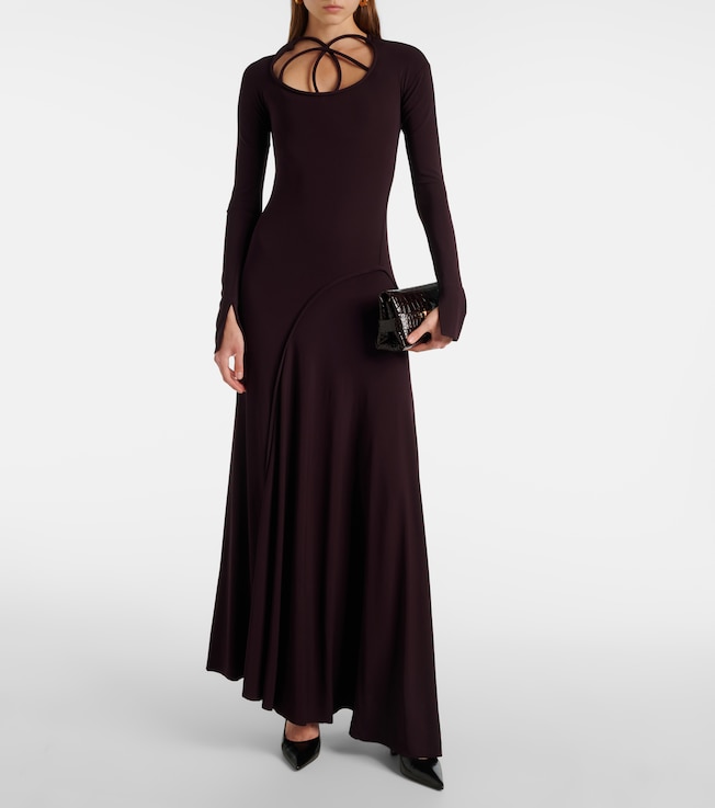 Victoria Beckham Asymmetric jersey gown