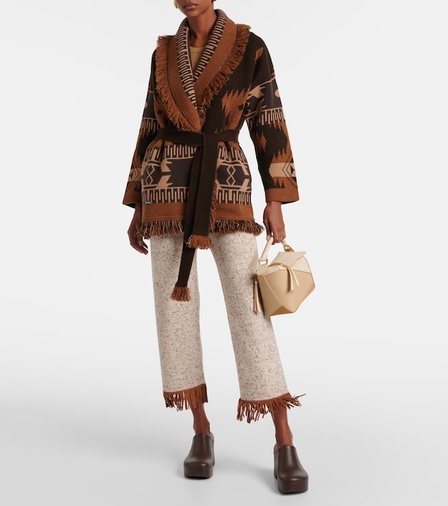 Alanui Dreamscape fringed wool-blend pants