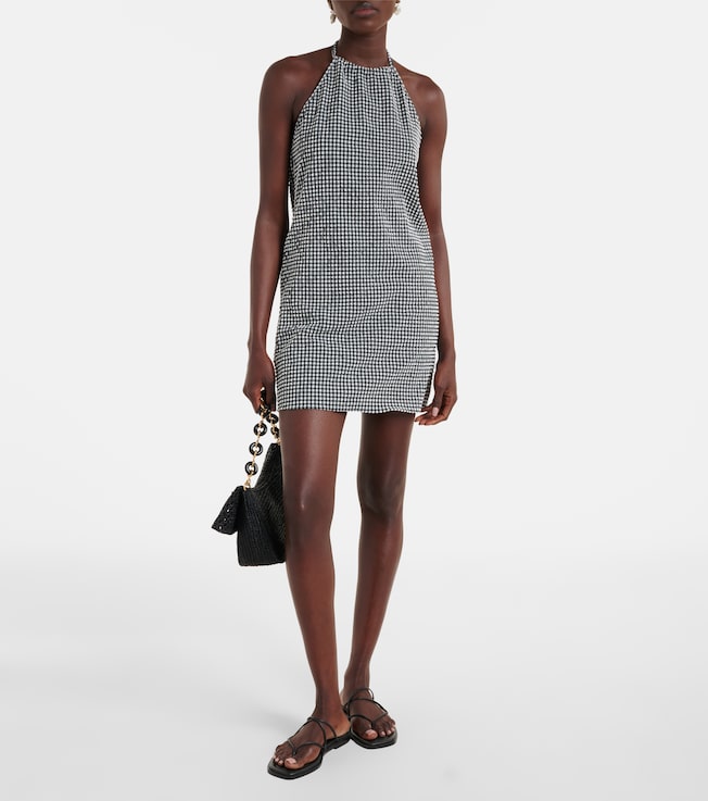 Hunza G Gingham seersucker minidress