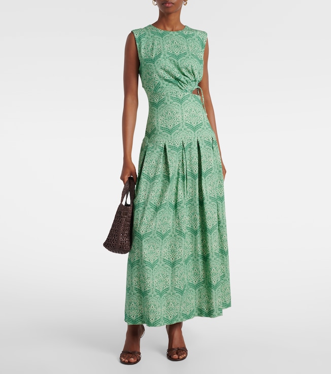 Agua by Agua Bendita Otoño printed cotton-blend maxi dress