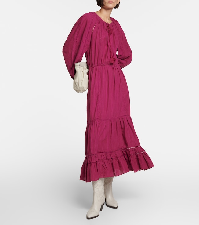 Marant Étoile Latifa cotton and linen-blend midi dress
