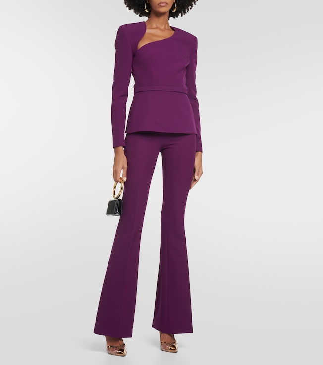 Safiyaa Cutout crêpe top