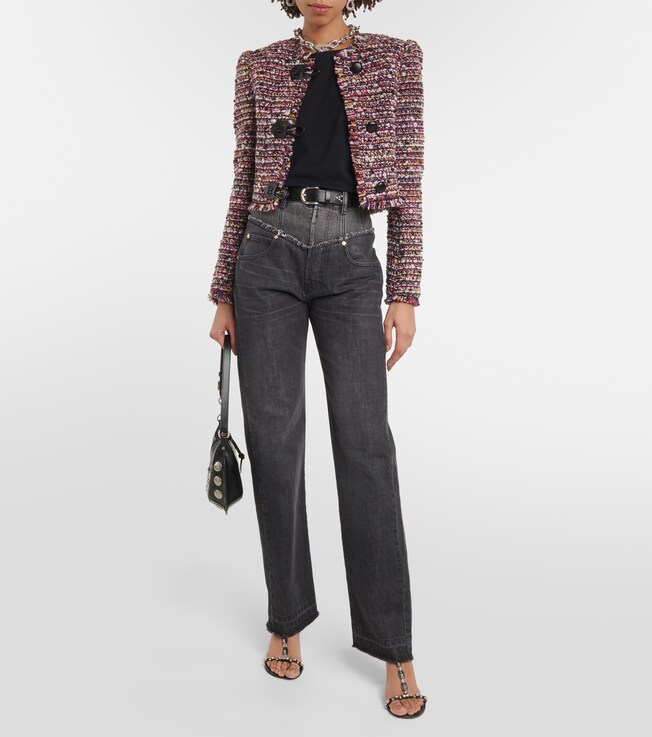 Isabel Marant Gradilia cropped wool-blend jacket 