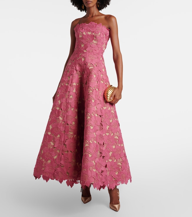 Oscar de la Renta Guipure lace gown