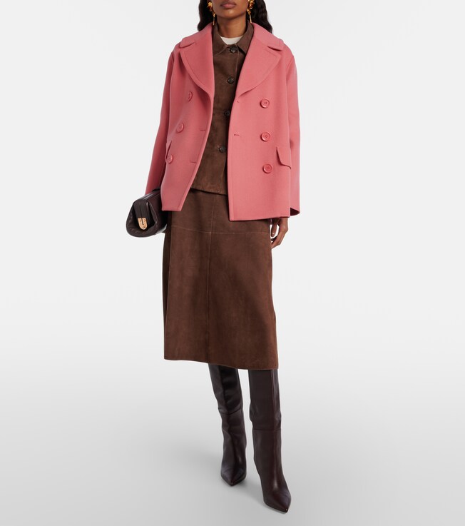 S Max Mara Efebo double-breasted virgin wool jacket