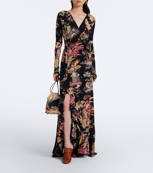 Etro Printed jersey maxi dress 