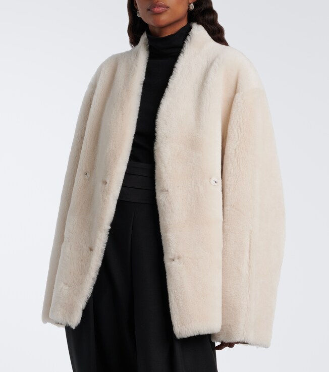 LOULOU DE SAISON Catherine reversible shearling jacket