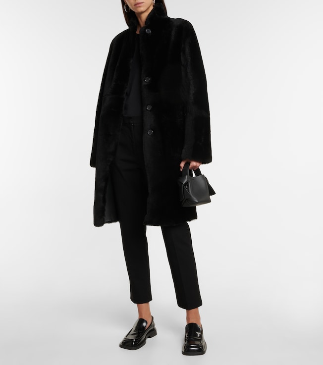 JOSEPH Britanny reversible leather and shearling coat