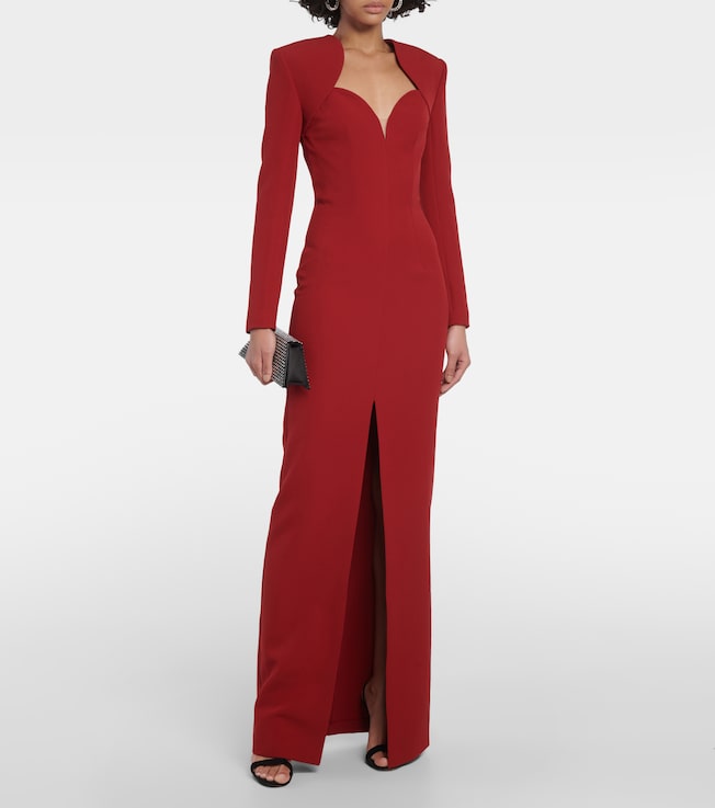 Safiyaa Trixie embellished crêpe gown