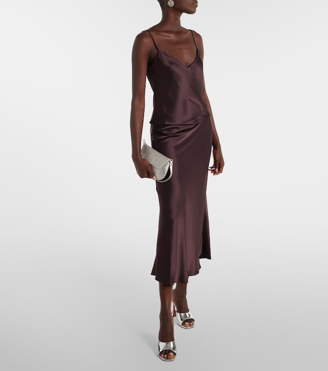 Galvan Ischia satin camisole