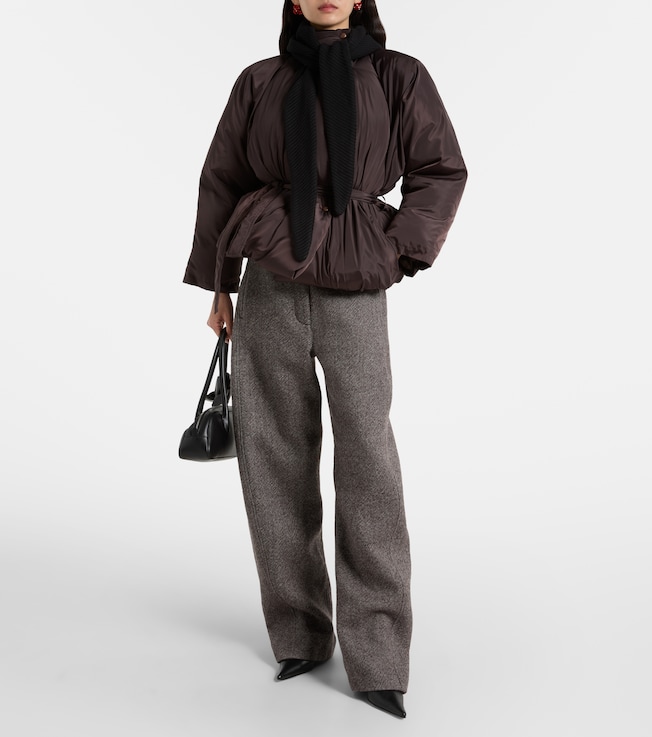 Magda Butrym Belted hooded puffer jacket